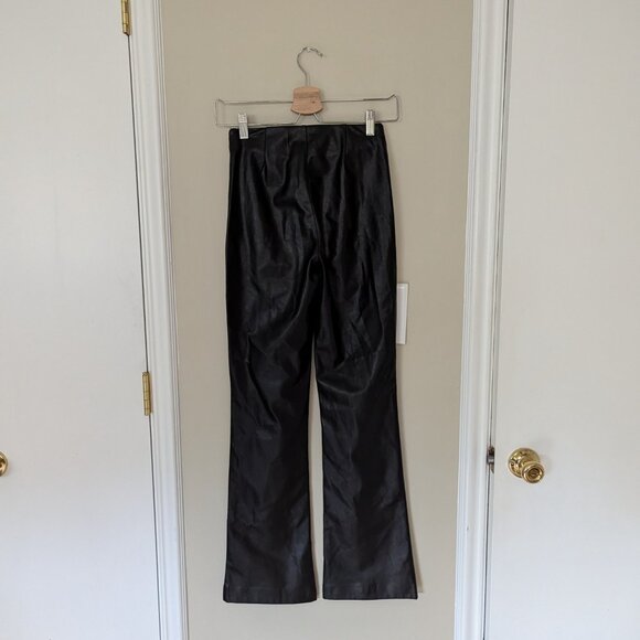 Aritzia Wilfred Elaine Vegan Leather Pants Black Size 0 - Picture 5 of 10